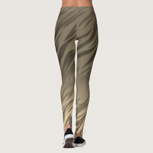 Gouden Grijze Vlammende Leggings (Achterkant)