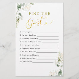 Gouden groen Baby in Bloom Vind de gast