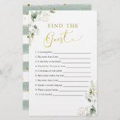 Gouden groen Baby in Bloom Vind de gast (Voorkant / Achterkant)