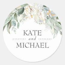 Gouden groen bladeren krans bruiloft