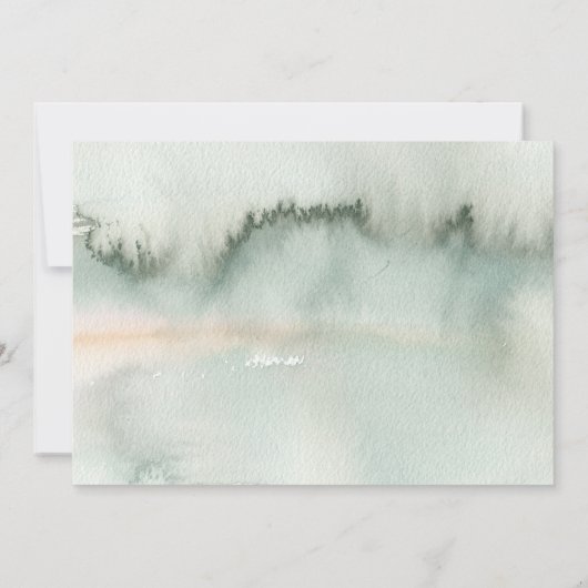 Gouden groen bruiloft dank u foto bedankkaart (Achterkant)