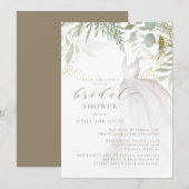 Gouden groen bruiloft jurk koppels Vrijgezellenfee Kaart (Voorkant / Achterkant)