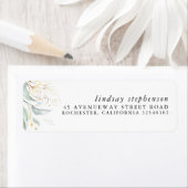 Gouden groen elegant modern etiket (Insitu)