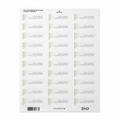 Gouden groen elegant modern etiket (Full Sheet)