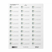 Gouden groen elegante moderne sticker (Full Sheet)