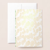 Gouden groen foto bruiloft uitnodiging (Met envelop)