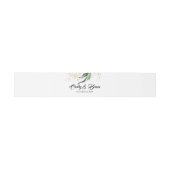 Gouden groen laat bruiloft uitnodigingen wikkel (Vlak)