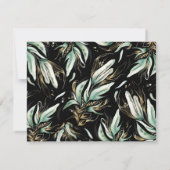 Gouden Groen Maid of Honor / Bruidsmeisje Voorstel Kaart (Achterkant)