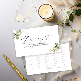 Gouden groen Vrijgezellenfeest Datum Nacht Kaarten