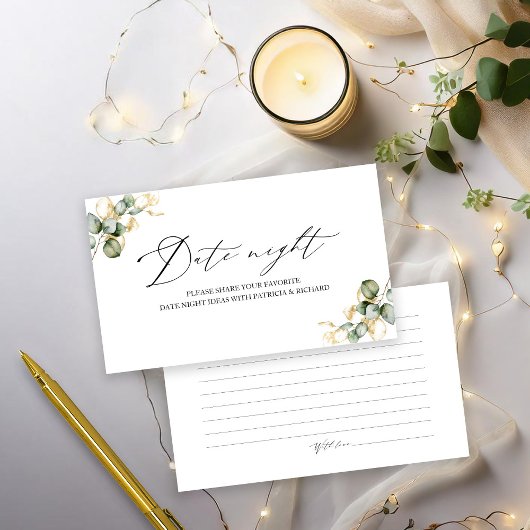 Gouden groen Vrijgezellenfeest Datum Nacht Kaarten