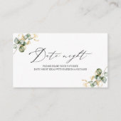 Gouden groen Vrijgezellenfeest Datum Nacht Kaarten (Voorkant)