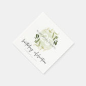 GOUDEN GROENE BLADKRANS OP ELKE LEEFTIJD 25E VERJA SERVET (Hoek)