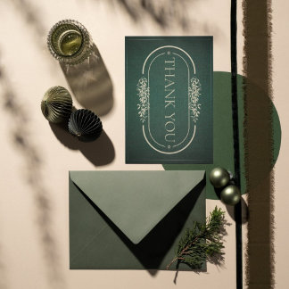 Gouden & Groene Boog Bedankkaart