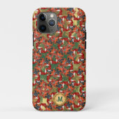 Gouden Groene Boxer Schattige Hond Kerstmis Case-Mate iPhone Case (Achterkant)