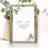 Gouden Groene Bruidsdouche Date Night Jar Bordje Poster