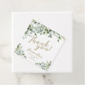 Gouden Groene Bruiloft Uitnodiging Bedankt Bedankjes Labels (In situ)