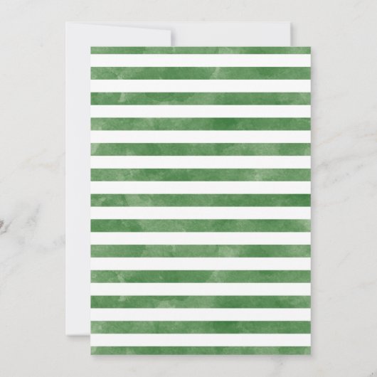 Gouden Groene Dinosaurus Verjaardag uitnodiging (Achterkant)