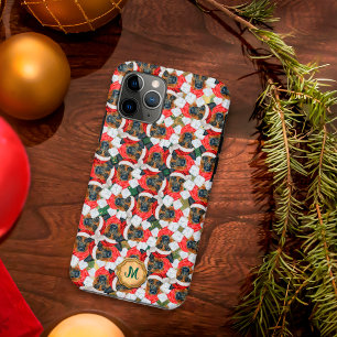 Gouden Groene Duitse Herdershond Mooie Hond Kerstm Case-Mate iPhone Case
