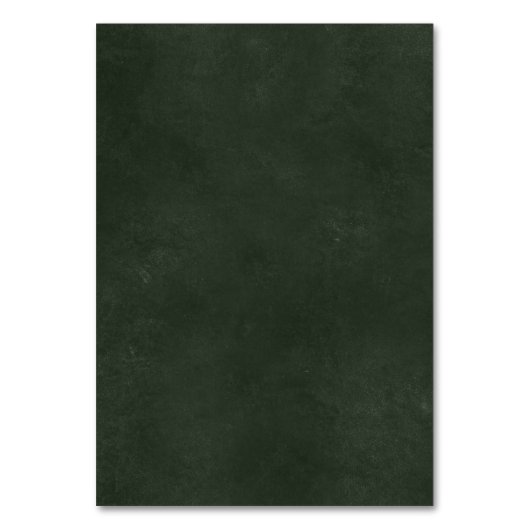 Gouden groene gastennaam trouwkaart kaart (Achterkant)