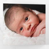 Gouden Groene Kerstkrans 3 Foto Sjabloon (Binnenzijde eerst)