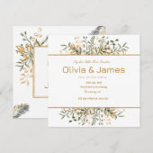 Gouden groene luxe voor een speciale dag kaart (Voorkant / Achterkant)