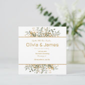 Gouden groene luxe voor een speciale dag kaart (Staand voorkant)