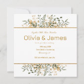 Gouden groene luxe voor een speciale dag kaart (Voorkant)