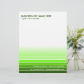 gouden groene swatch gepersonaliseerd briefhoofd (Staand voorkant)