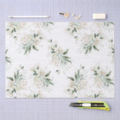 Gouden groene takken Elegant wit Tissuepapier (Craft)