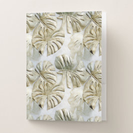 Gouden groene tropische bladeren