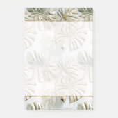 Gouden groene tropische bladeren post-it® notes (Voorkant)