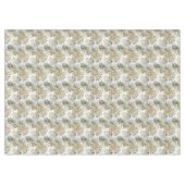 Gouden groene tropische bladeren salie tafelkleed (Voorkant (Horizontaal))