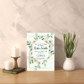 Gouden Groene Tuin Shower Uitnodiging