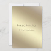 Gouden groene waterverf dennenboom kerstfeest kaart (Achterkant)