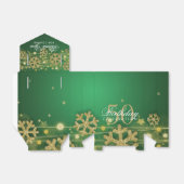 Gouden Groene Winter 50e Verjaardag Dank u Bedankdoosjes (Uitgevouwen)