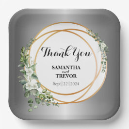 Gouden Groenen: Aangepaste Botanische Sticker Papieren Bordje