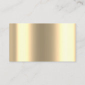 Gouden Grooming Service Paw Print Metallic Visitekaartje (Achterkant)