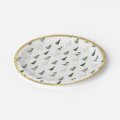 Gouden Grunge Hand getrokken dennenboom Kerstmis Papieren Bordje (Gekanteld)