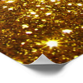 Gouden grunge, rasterillustratie met hoge resoluti poster (Hoek)