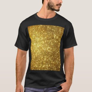 Gouden grunge, rasterillustratie met hoge resoluti t-shirt