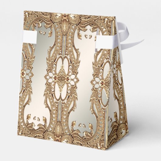 Gouden gunstbox bedankdoosjes (Achterkant)