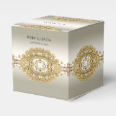 Gouden gunstbox bedankdoosjes (Voorkant Zijde)