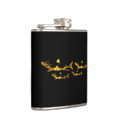 Gouden haaien heupfles (Rechts)