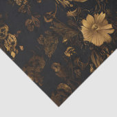 Gouden Haan in Bloementuin Tissuepapier (Detail)