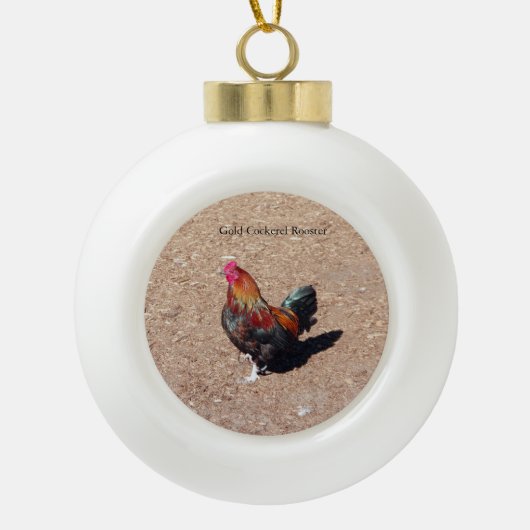 Gouden Haan ornament (Voorkant)