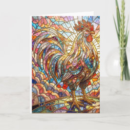 Gouden Haan van Licht Kraaiende mozaïek  Kaart