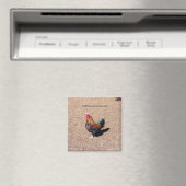 Gouden Haanmagneet Magneet (Insitu (Vaatwasser))