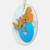 gouden haarzeester keramisch ornament (Links)