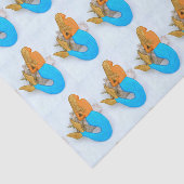 gouden haarzeester tissuepapier (Detail)