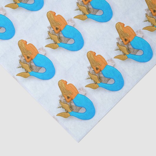 gouden haarzeester tissuepapier (Detail)